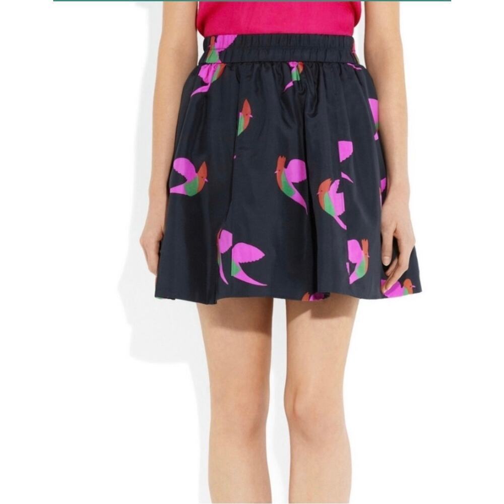 Marc by Marc Jacobs Night Bird Taffeta silk skirt